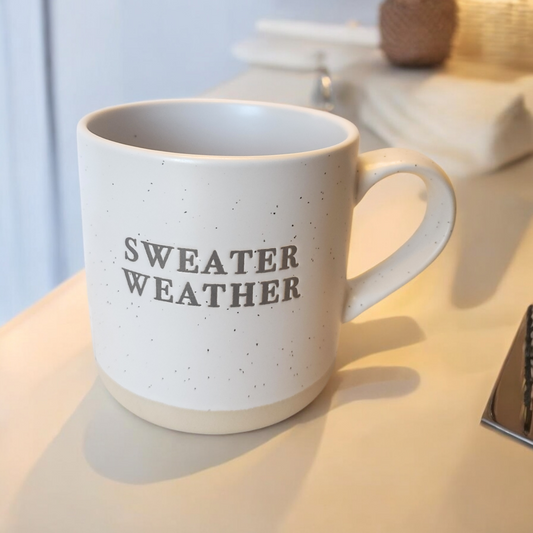 Cozy, Simple Coffee Mug, Sweater Weather Season