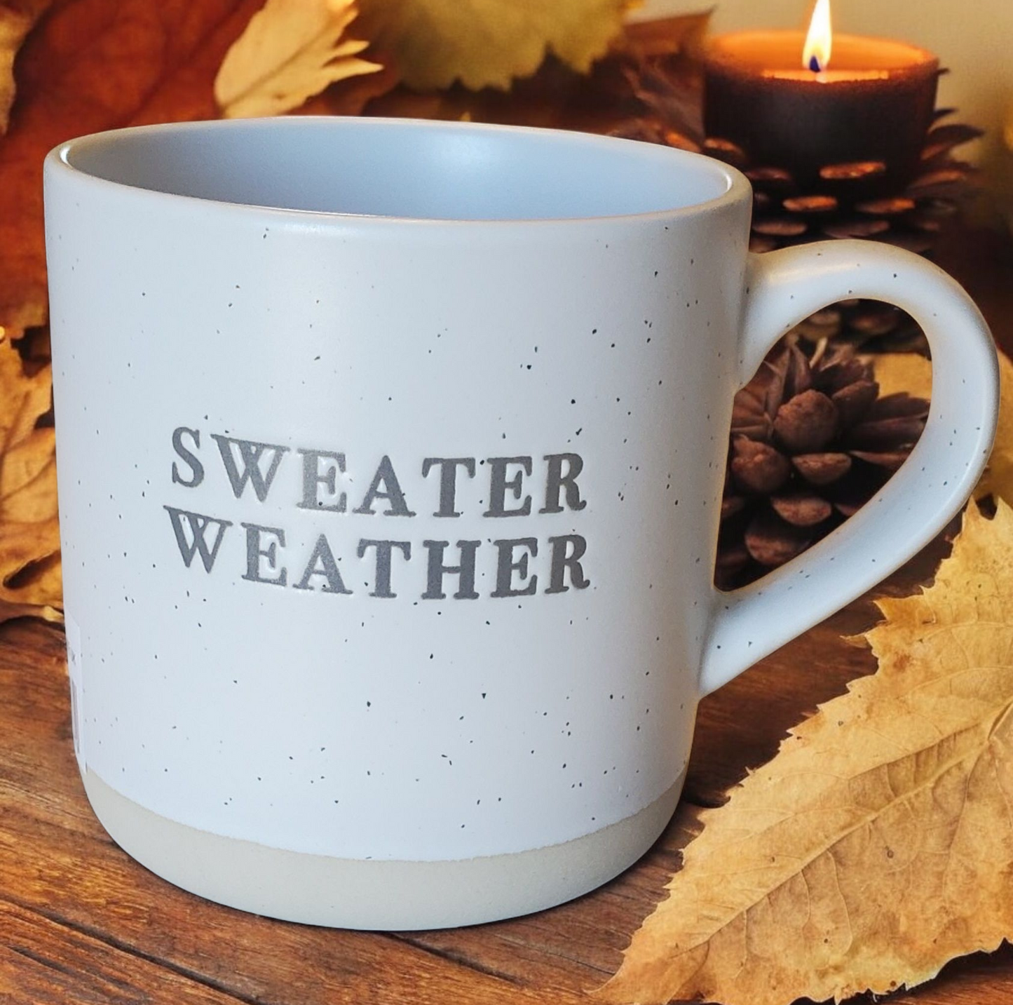 Cozy, Simple Coffee Mug, Sweater Weather Season